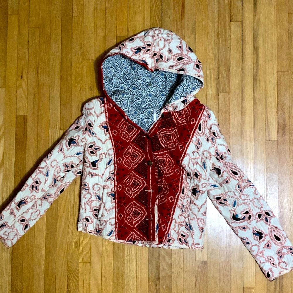 Free People paisley quilt jacket